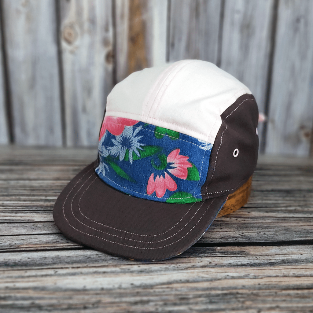 5-Panel Upcycling Cap „Lilli“ | Jeans & Canvas | Handgemacht