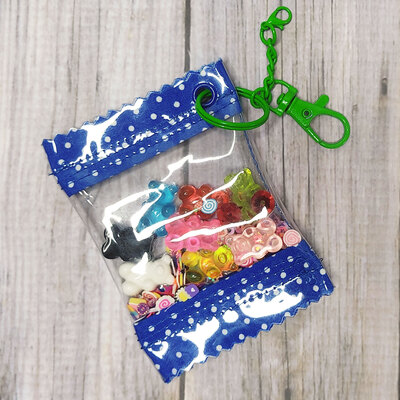 Candy Shaker | Gummibärchen - Taschenanhänger - blue/dots | Kawaii Bag Charm