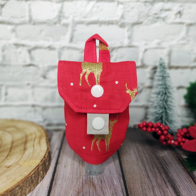 X-Mas Desinfektionsmittel Tasche | Gold-Hirsch