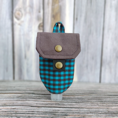Handgel- / Desinfektionsmittel-Tasche | Jeff - Karo-Look