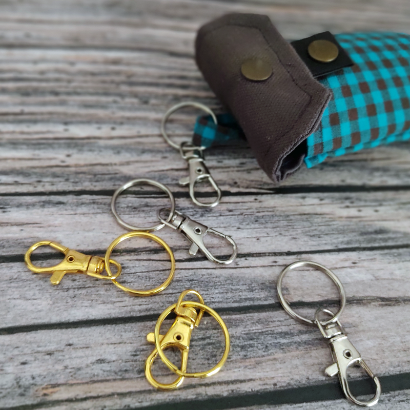 Handgel- / Desinfektionsmittel-Tasche | Jeff - Karo-Look – Bild 4