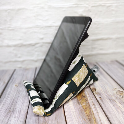 Handykissen Kerzen Anthrazit | Smartphone-Kissen