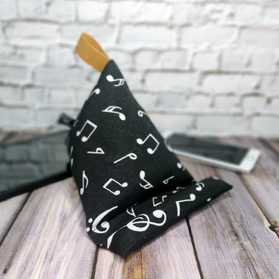 Handykissen | Musiknoten - schwarz/weiß