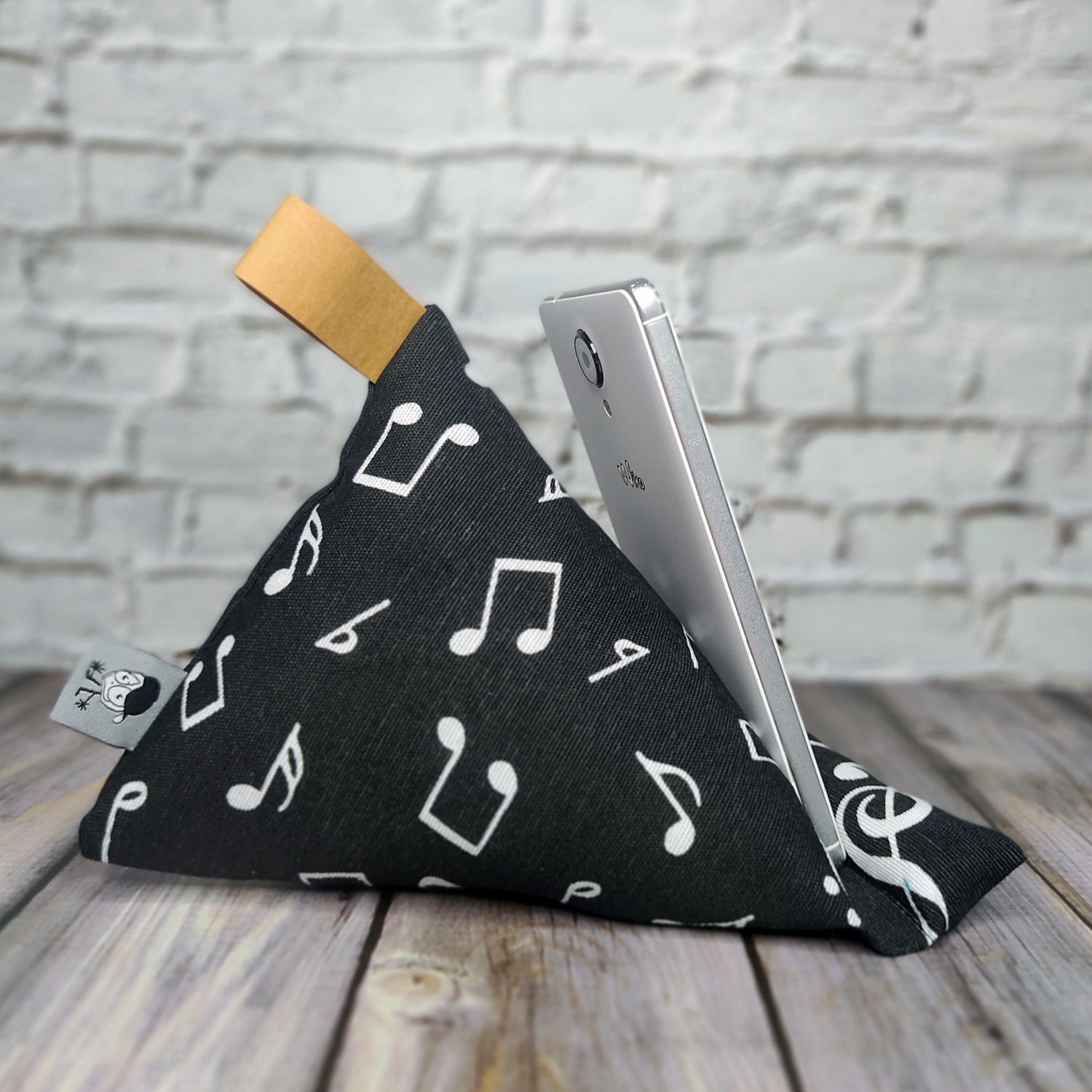 Handykissen | Musiknoten - schwarz/weiß – Bild 5
