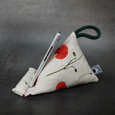 handykissen-tabletkissen-mohnblumen-natur-rot-grün