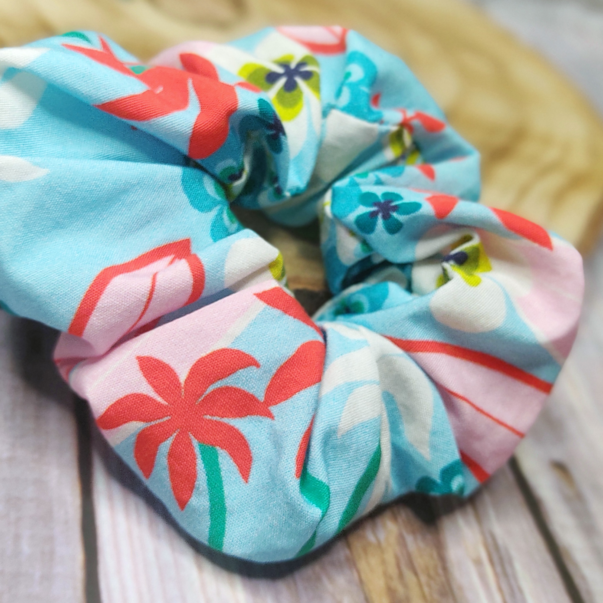 Scrunchie | Hawaii - Türkis – Bild 4