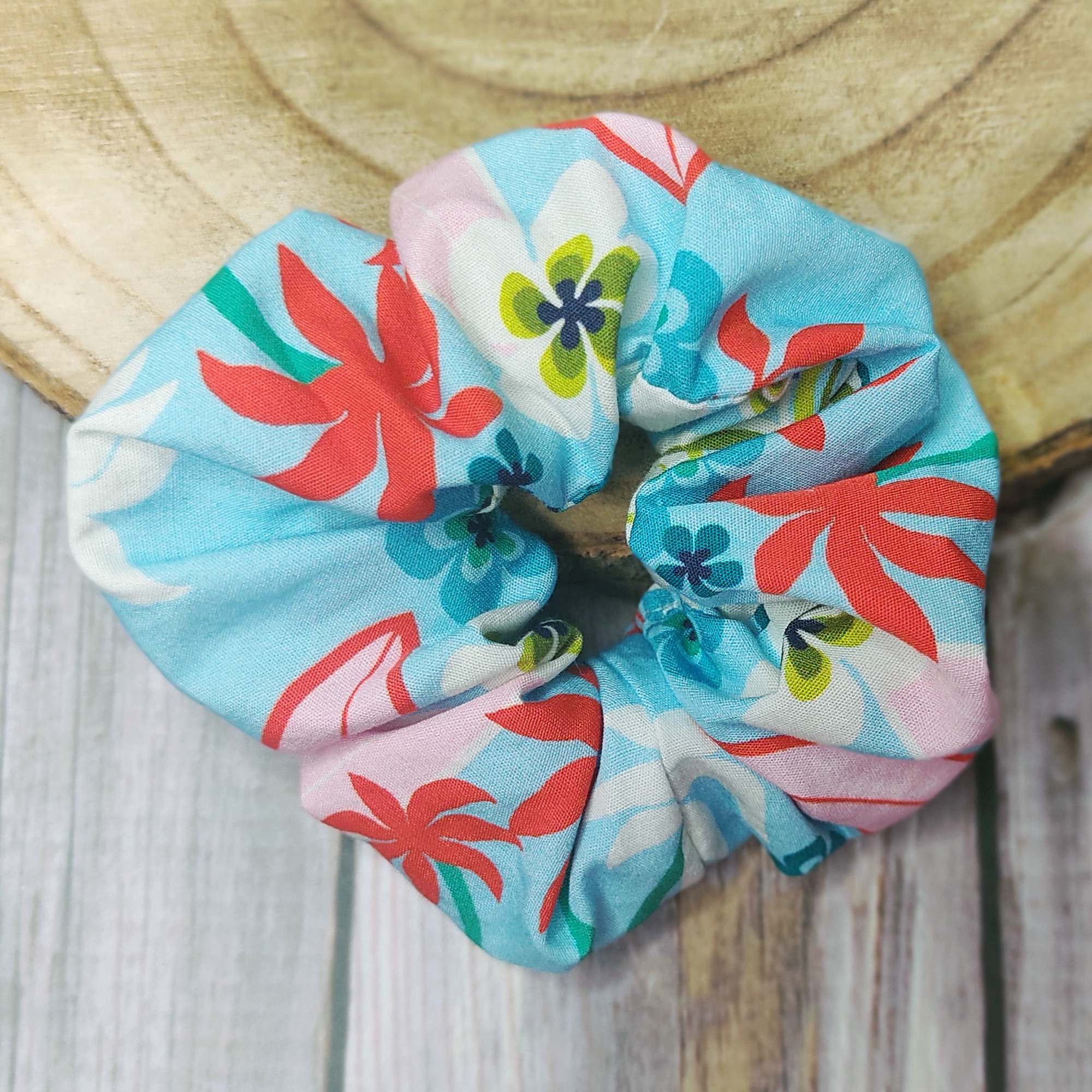 Scrunchie | Hawaii - Türkis – Bild 3
